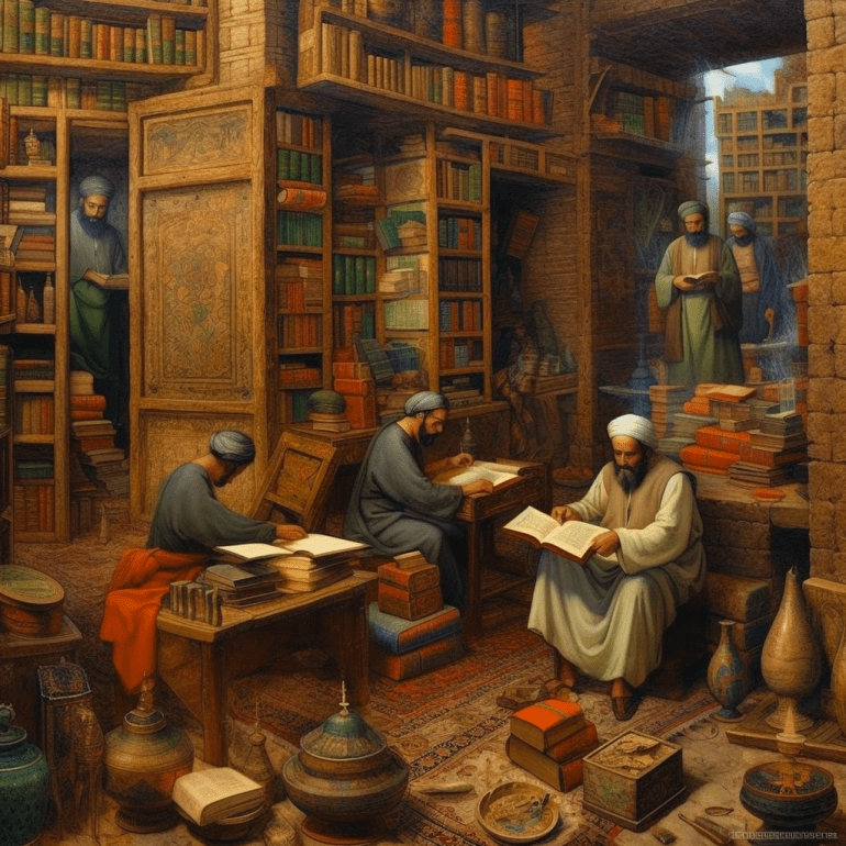 التاريخ الإسلامي- تراث -الوراقون والمكتبات- المصدر ميدجيرني